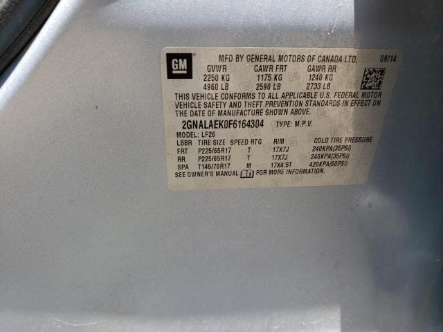 2015 Chevrolet Equinox Ls VIN: 2GNALAEK0F6164304 Lot: 58874264