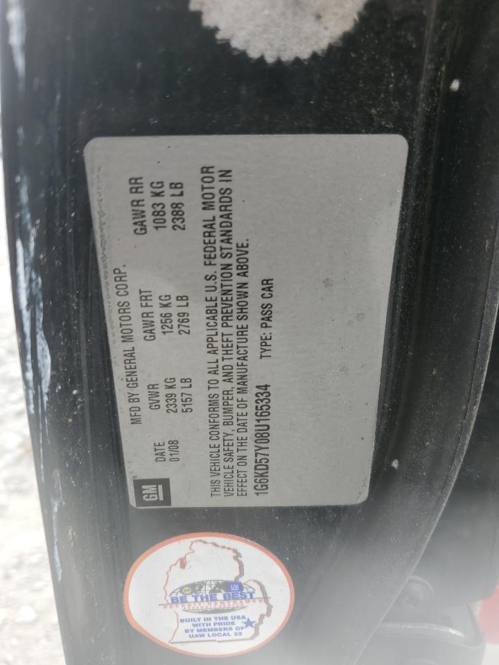 1G6KD57Y08U165334 2008 Cadillac Dts