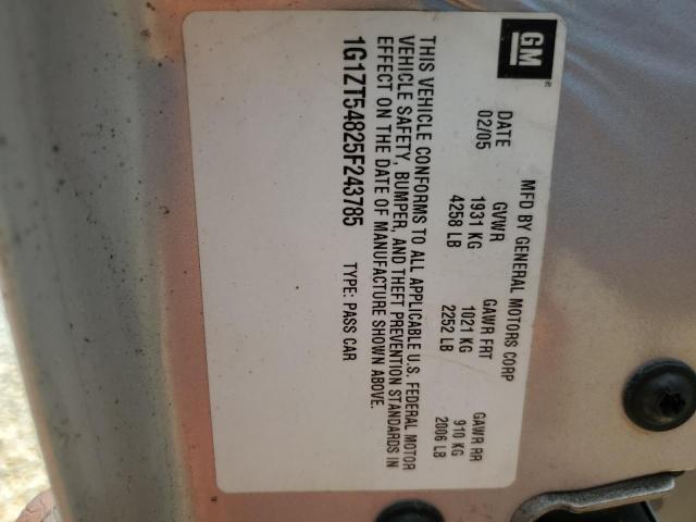 2005 Chevrolet Malibu Ls VIN: 1G1ZT54825F243785 Lot: 60322074