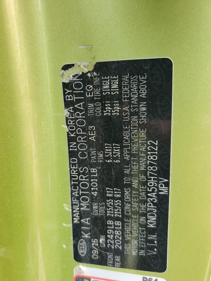 KNDJP3A59H7878122 2017 Kia Soul +