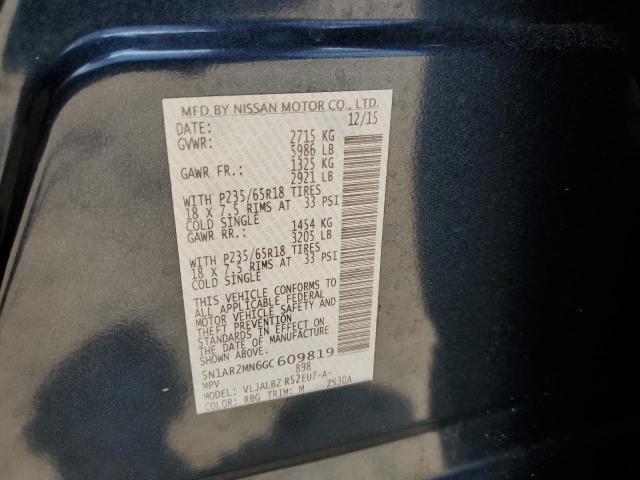 2016 NISSAN PATHFINDER - 5N1AR2MN6GC609819