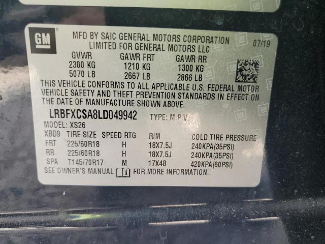 2020 Buick Envision Essence VIN: LRBFXCSA8LD049942 Lot: 58051654