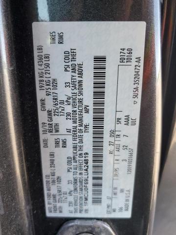2020 FORD ESCAPE S - 1FMCU0F69LUA24819