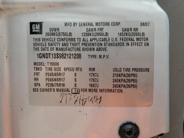 2008 Chevrolet Trailblazer Ls VIN: 1GNDT13S982121208 Lot: 58765304