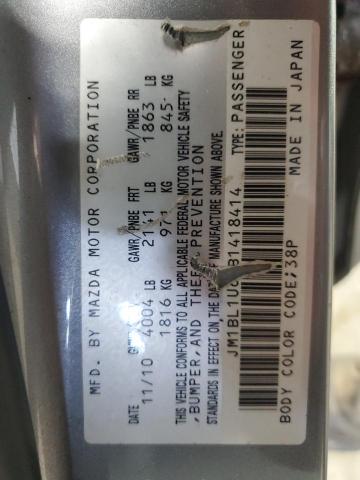 2011 Mazda 3 S VIN: JM1BL1U69B1418414 Lot: 59824734