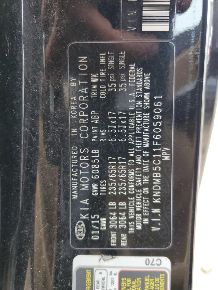 KNDMB5C11F6059061 2015 Kia Sedona Lx