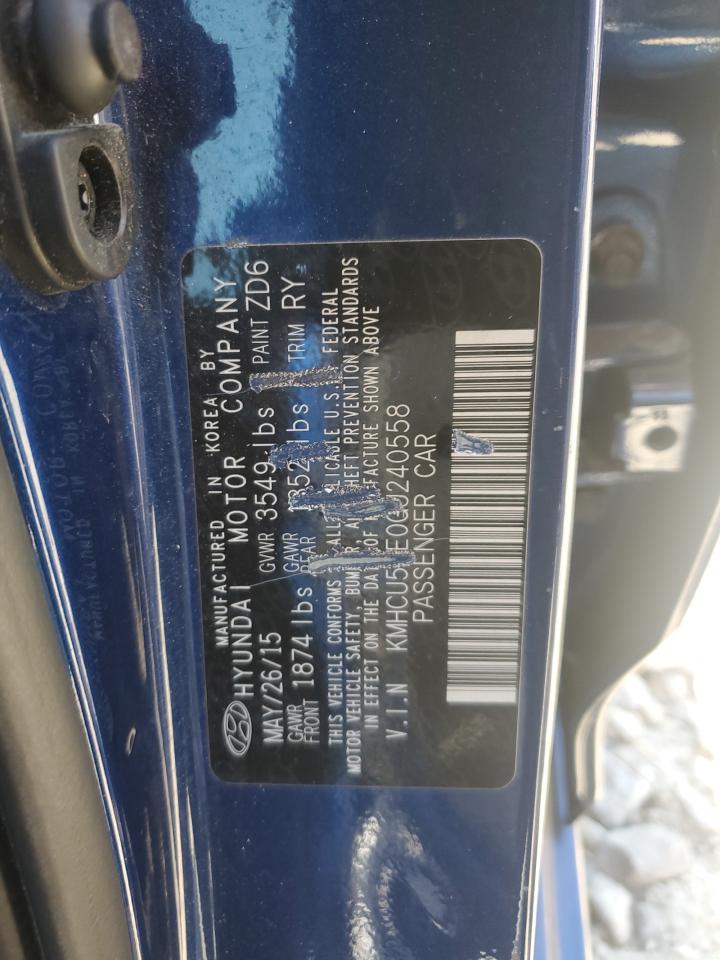 KMHCU5AE0GU240558 2016 Hyundai Accent Sport