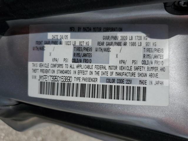 2005 Mazda Rx8 VIN: JM1FE173950153890 Lot: 59981234