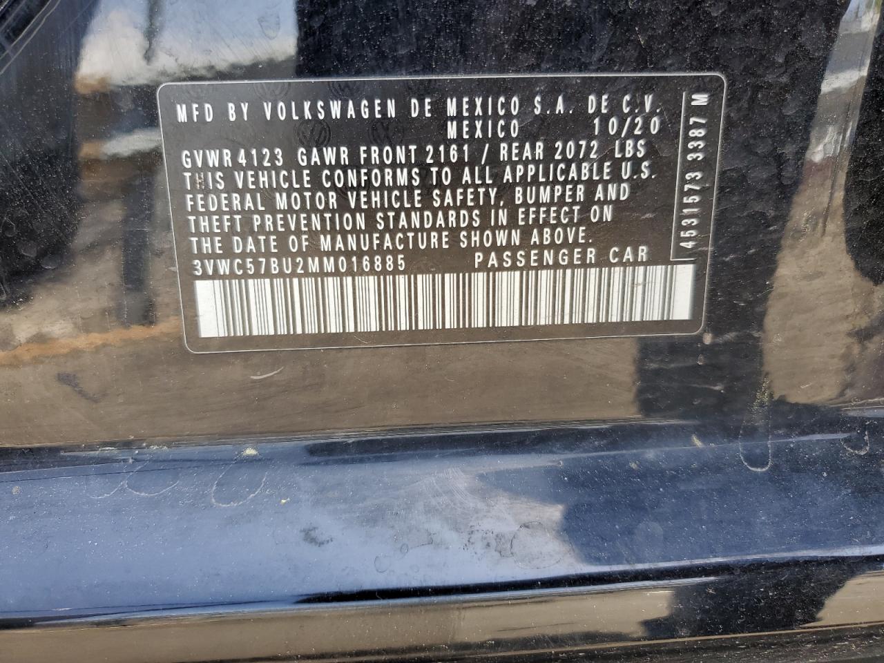 3VWC57BU2MM016885 2021 Volkswagen Jetta S