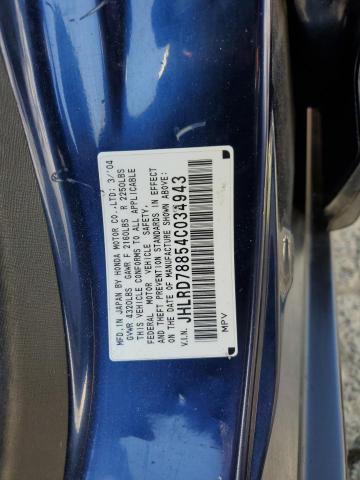 2004 Honda Cr-V Ex VIN: JHLRD78854C034943 Lot: 59342264