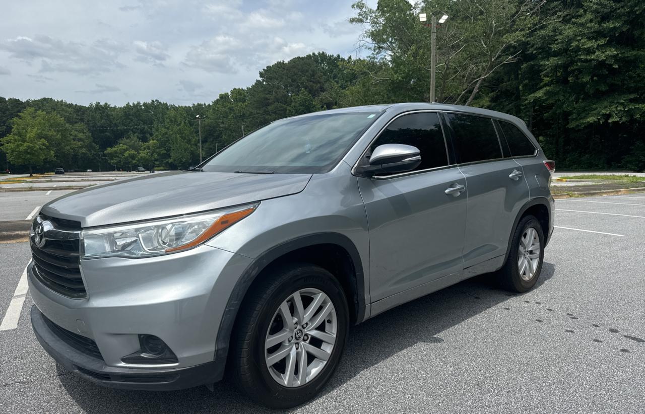 2016 Toyota Highlander Le vin: 5TDZKRFH1GS144862