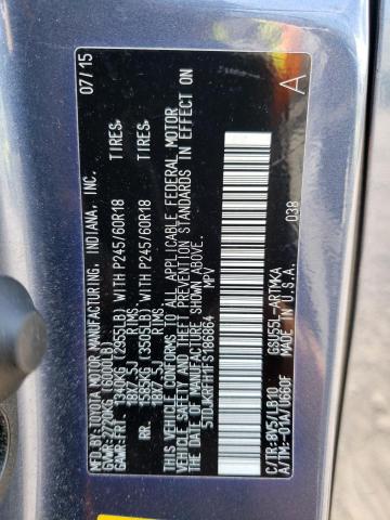 2015 Toyota Highlander Xle VIN: 5TDJKRFH1FS186864 Lot: 59903184