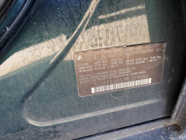 2009 BMW X5 xDrive30I VIN: 5UXFE43519L271086 Lot: 59010334