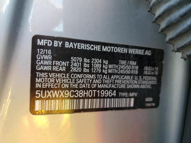 VIN 5UXWX9C38H0T19964 2017 BMW X3, Xdrive28I no.14