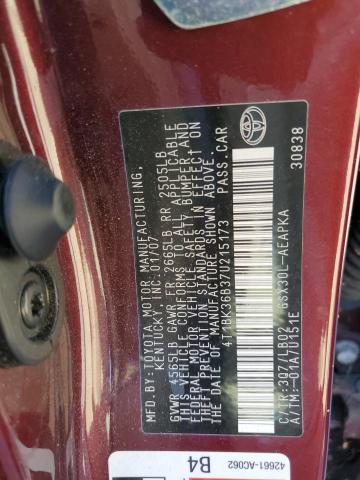 2007 Toyota Avalon Xl VIN: 4T1BK36B37U215173 Lot: 60768744