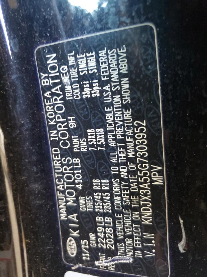 KNDJX3A55G7303952 2016 Kia Soul !