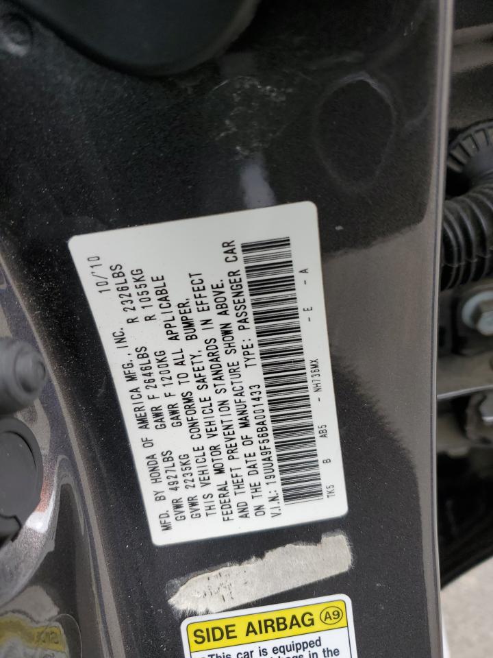 19UUA9F56BA001433 2011 Acura Tl