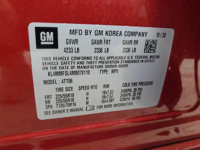 2021 Buick Encore Gx Essence VIN: KL4MMFSL4MB078110 Lot: 59933924