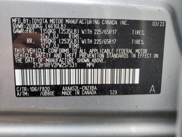 VIN 2T3H1RFV2PW257531 2023 TOYOTA RAV4 no.14