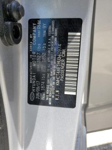 KMHCT4AE1HU340974 2017 Hyundai Accent Se