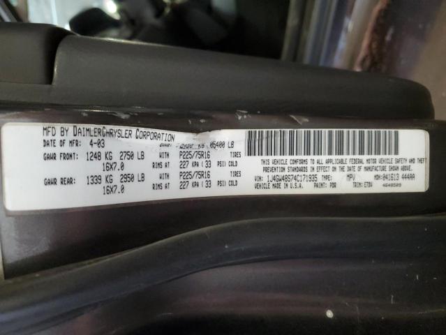 2004 Jeep Grand Cherokee Laredo VIN: 1J4GW48S74C171935 Lot: 61232104