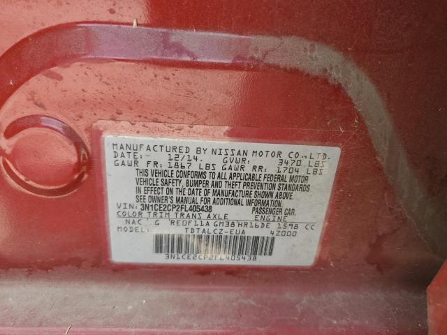 2015 Nissan Versa Note S VIN: 3N1CE2CP2FL405438 Lot: 60108664