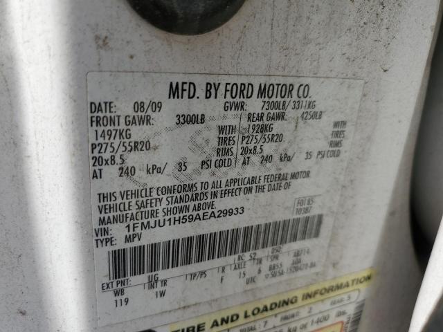 2010 Ford Expedition Eddie Bauer VIN: 1FMJU1H59AEA29933 Lot: 58703664