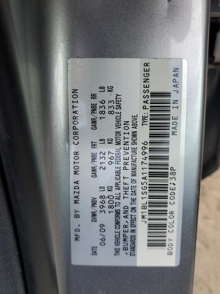 JM1BL1SG5A1174996 2010 Mazda 3 I