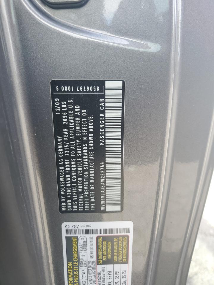 WVWFV7AJ5AW253759 2010 Volkswagen Gti