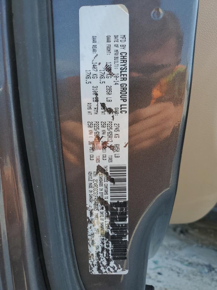 2C4RDGCG1FR548665 2015 Dodge Grand Caravan Sxt