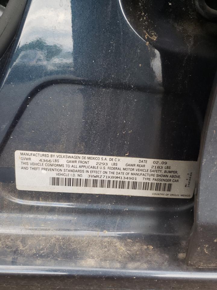 3VWRZ71K89M134901 2009 Volkswagen Jetta Se