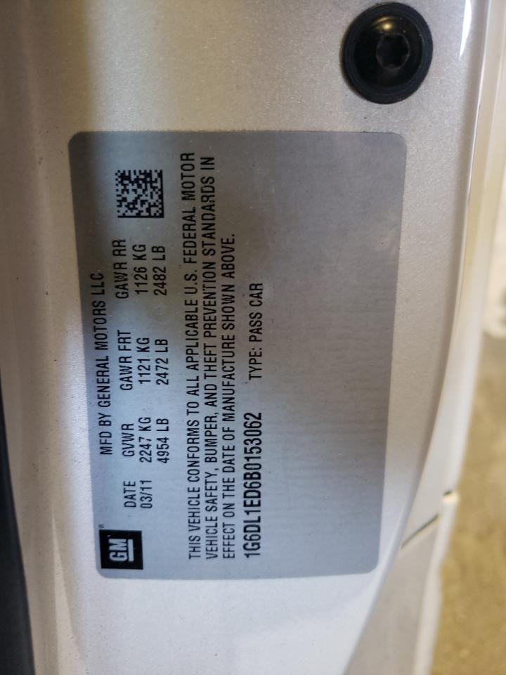 1G6DL1ED6B0153062 2011 Cadillac Cts Performance Collection