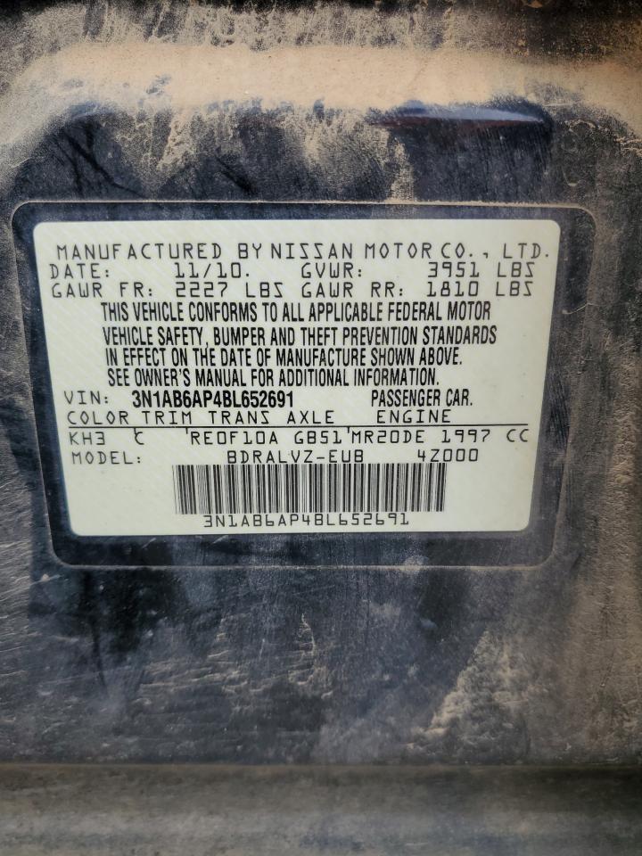 3N1AB6AP4BL652691 2011 Nissan Sentra 2.0