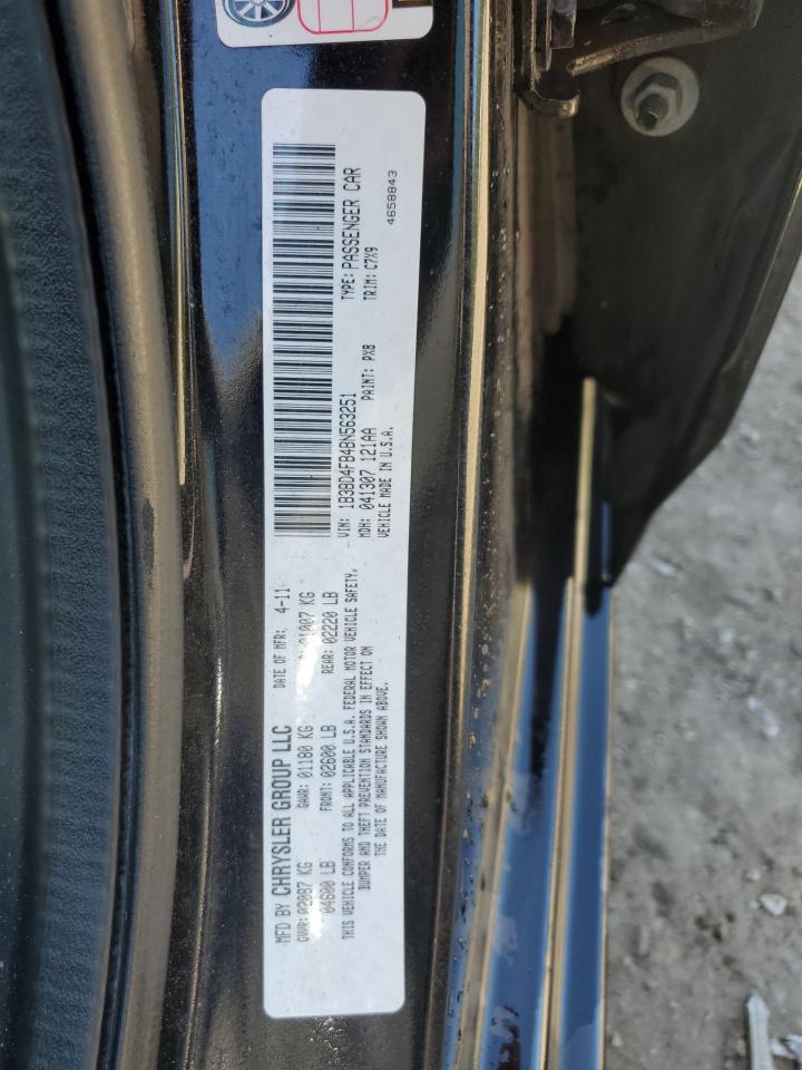 1B3BD4FB4BN563251 2011 Dodge Avenger Express