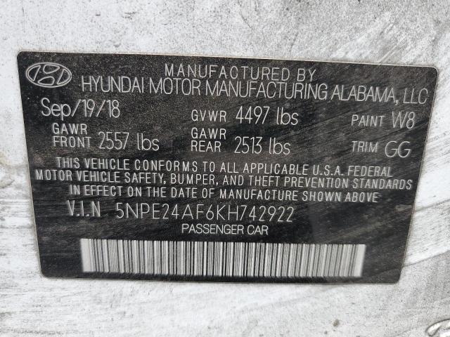 2019 HYUNDAI SONATA SE - 5NPE24AF6KH742922
