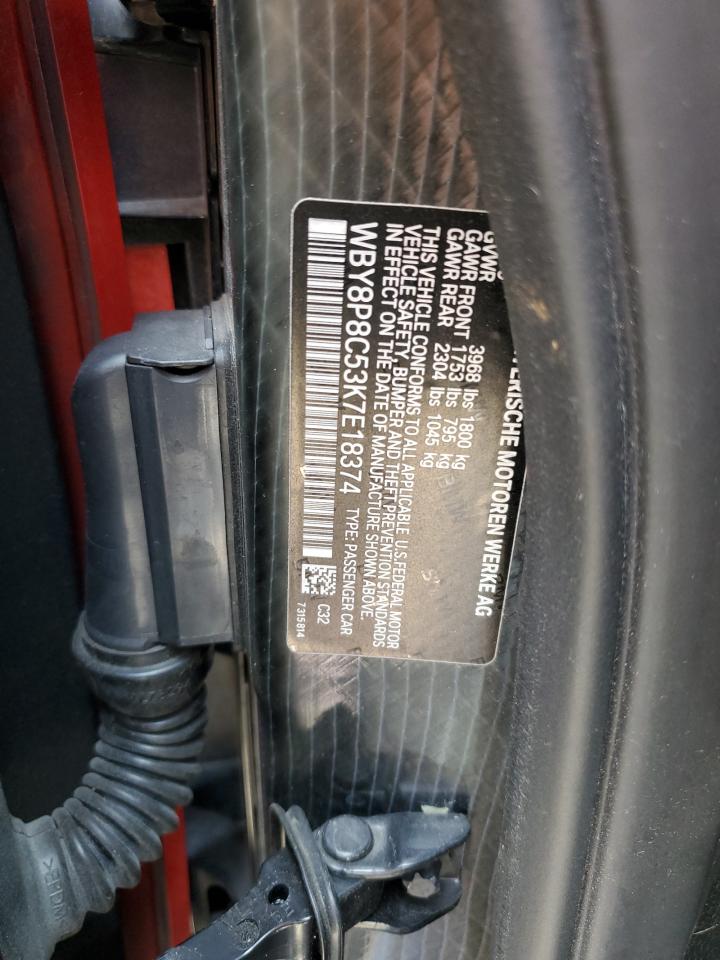 WBY8P8C53K7E18374 2019 BMW I3 S Rex