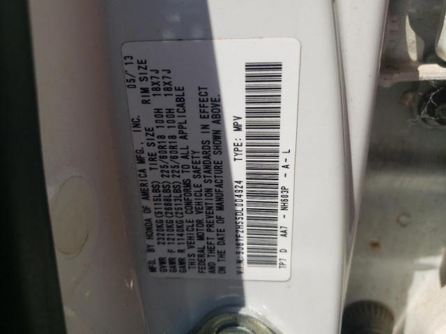 2013 Honda Crosstour Exl VIN: 5J6TF2H55DL004924 Lot: 58698274