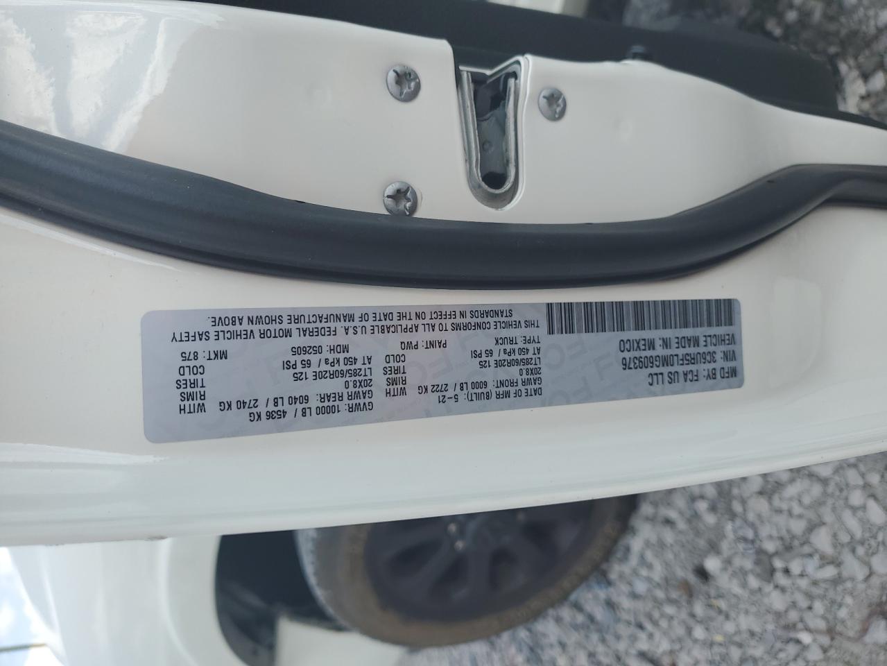 3C6UR5FL0MG609376 2021 Ram 2500 Laramie