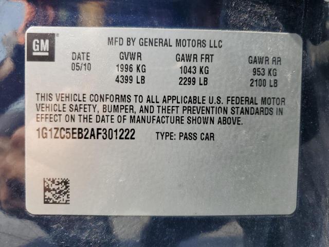 2010 Chevrolet Malibu 1Lt VIN: 1G1ZC5EB2AF301222 Lot: 58512154