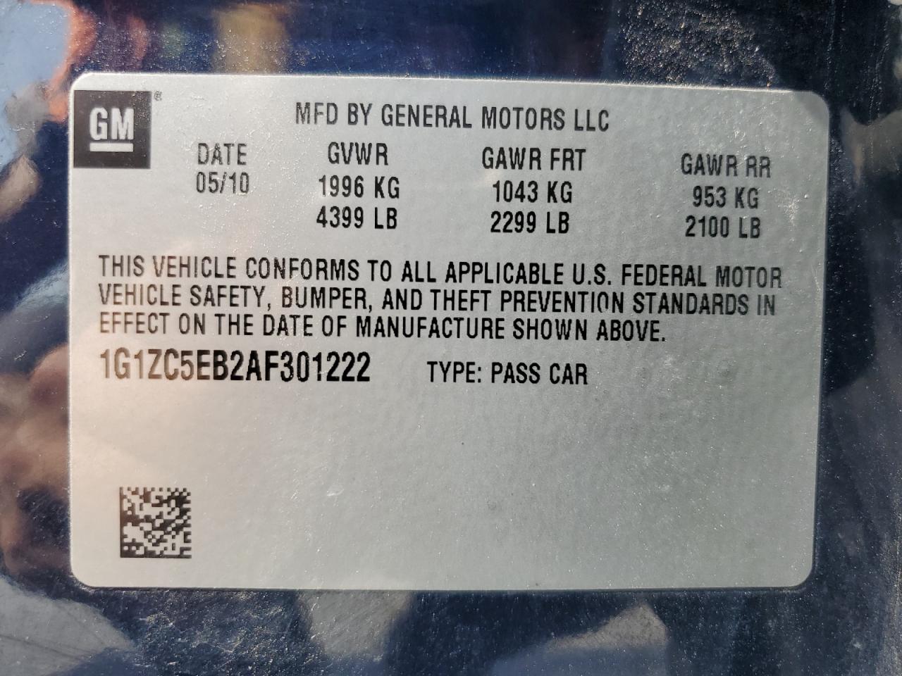 1G1ZC5EB2AF301222 2010 Chevrolet Malibu 1Lt