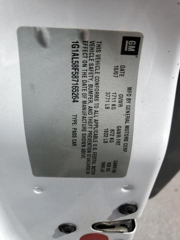 2008 Chevrolet Cobalt Lt VIN: 1G1AL58F587165264 Lot: 60033524