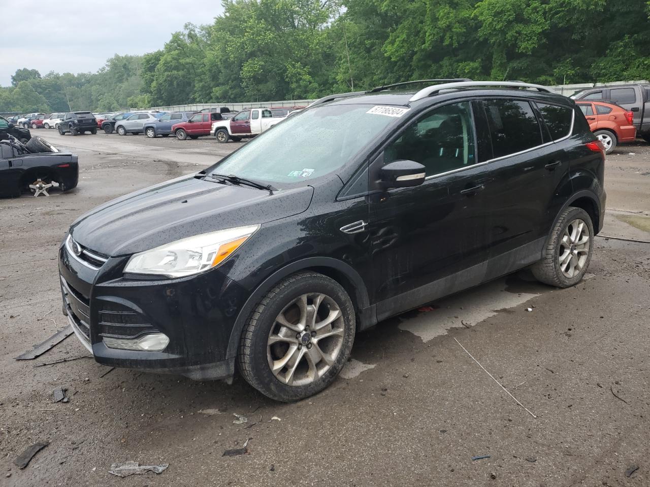 2014 Ford Escape Titanium vin: 1FMCU0JX4EUC81177