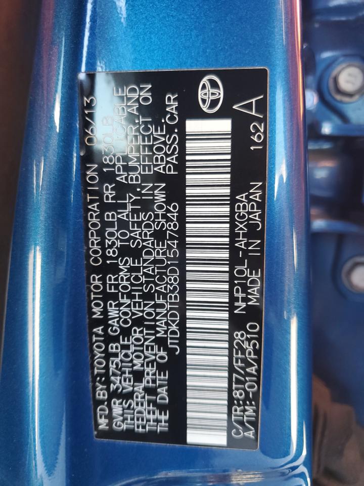 JTDKDTB38D1547846 2013 Toyota Prius C