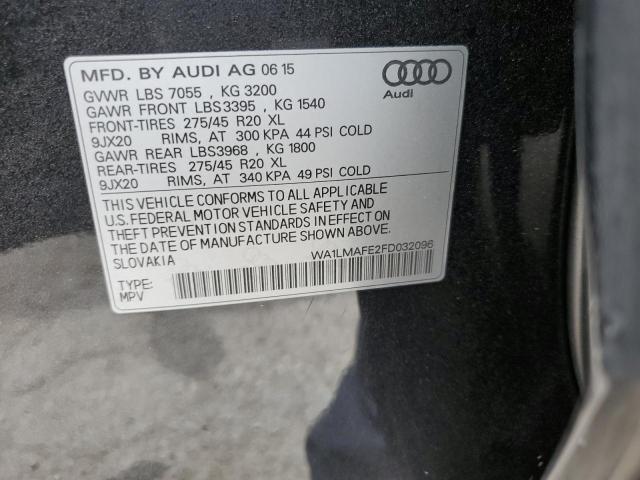 2015 Audi Q7 Tdi Premium Plus VIN: WA1LMAFE2FD032096 Lot: 59170084