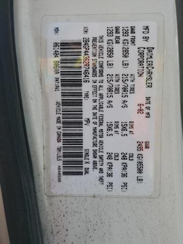 2002 Dodge Grand Caravan Sport VIN: 2B4GP44362R746416 Lot: 58859014