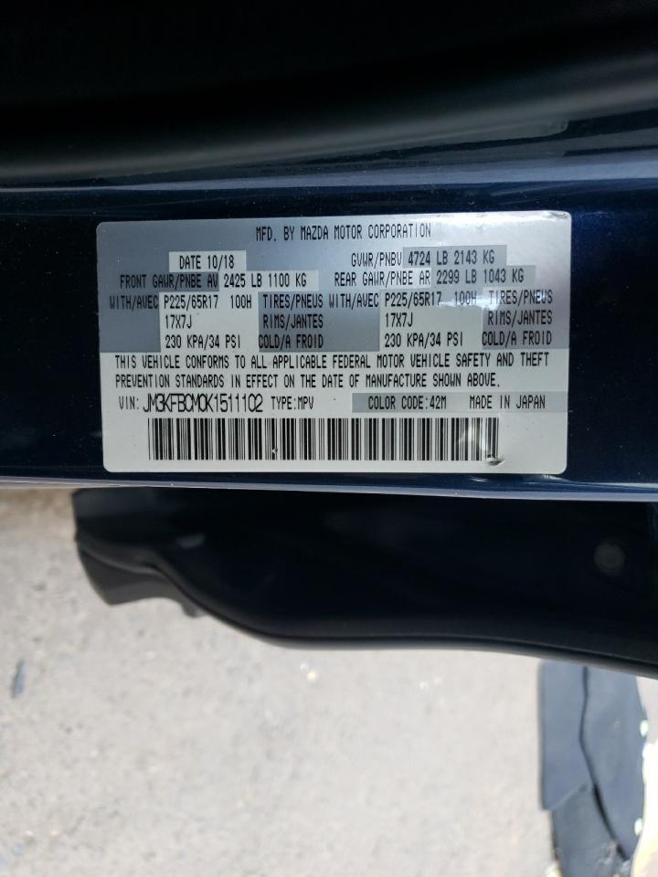 JM3KFBCM0K1511102 2019 Mazda Cx-5 Touring