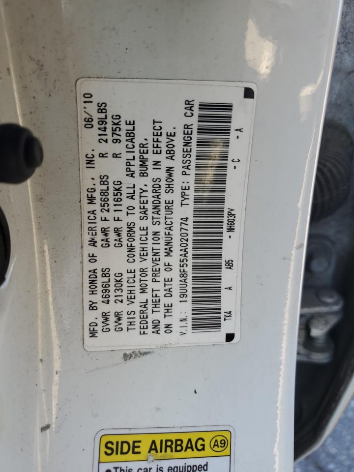 19UUA8F55AA020774 2010 Acura Tl