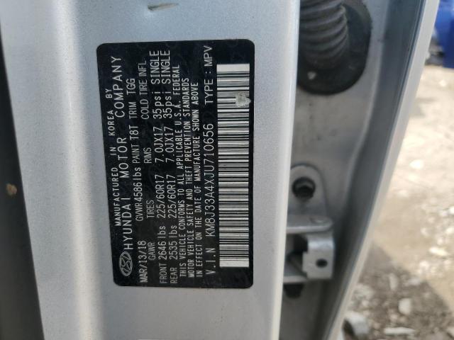 2018 Hyundai Tucson Sel VIN: KM8J33A4XJU710656 Lot: 59325264