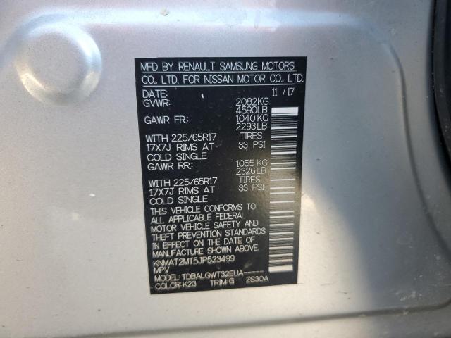 2018 NISSAN ROGUE S - KNMAT2MT5JP523499