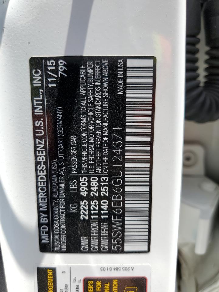 55SWF6EB6GU124371 2016 Mercedes-Benz C 450 4Matic Amg